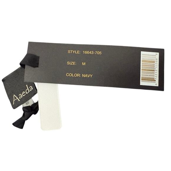 Aaeda NWT 'Sea La Vie' Embroidered Sleeveless Sweater Vest Navy M - Picture 2 of 6